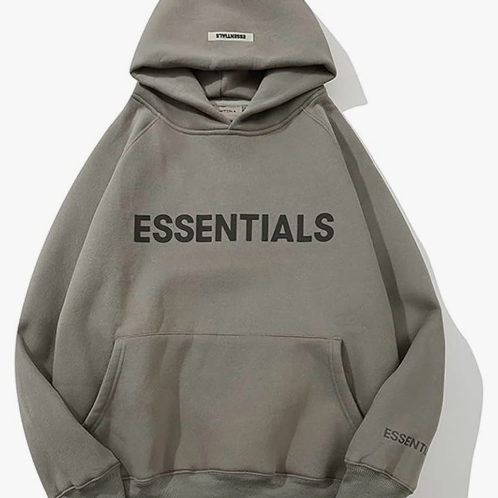Essentials Gray Hoodie for Men